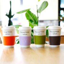 에코사랑 [웹셀]이 컵은 자연을 생각하는 에코사랑 머그컵 4Colors, 초코