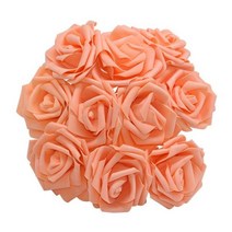 용품 생일 102030Pcs 8cm 인공 PE 거품 웨딩 테이블 홈 장식 DIY 스크랩북 용품에 대 한 장미 꽃 신부 부케, 30pcs, Orange