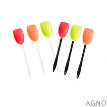 아그노 실리콘 볶음스푼 6종 택1 요리도구 조리도구 조리기구 주방용품 국자세트, 블랙그린