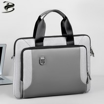 Boknight슬림휴대용노트북 가방 방수 및 충격 방지 어깨끈 노트북파우치, 회색-얇은13.3/14인치
