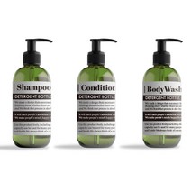 27리빙 알뜰살뜰 욕실 디스펜서 공병 500ml 방수스티커 포함, 카키 3개