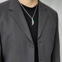 N187 목걸이 비즈포인트 팬던트 남자목걸이 여자 남여공용 체인줄 패션쥬얼리