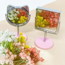 사각or고양이 스탠드 거울과 보석십자수 1인세트, 랜덤, 고양이