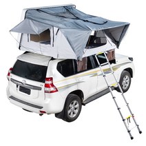 SUV 루프탑 자동차 차량 텐트 완전 자동 자율 운전 투어 오프로드 abs 하드 쉘 탑 접이식 방습 캠핑, 1.6미터 회색 + 회색