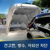 완전 자동 모바일 간이 차고 접이식 차고 주차 공간 창고 야외 방수 썬 스크린 타포린 주차장 창고 천막, 대형6미터업그레이드스테인레스스틸비고색상