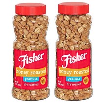 Fisher 피셔 스낵 허니 로스티드 피넛 대한항공 비행기 땅콩 14oz(396g) 2팩 Honey Roasted Peanuts, 1개
