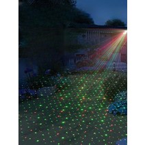 레이저 조명 반딧불 무대조명 홀로그램 별 반디불 레이저 컬러 야외 정원, 일반고정식-빨간색녹색(리모컨없음)