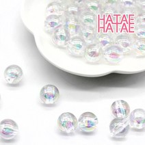 투명 오로라 구슬 20g 홀로그램 코팅 비누방울구슬, 10mm(약 42개입)