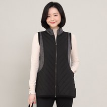 애비뉴투지 엄마옷 활용 만점 차이나 여성 가을 겨울 누빔 조끼 V01130 50대 60대 중년여성