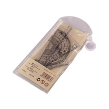 투명 각도기 삼각자 4종 세트, 5세트, clear