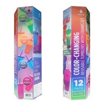 코스트코 마나 컬러체인지 컵 세트 12P Mana Color Change Cup Set 보라 초록 파랑 주황 x각 3p, 보_초_파_주, 710ml