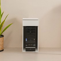 PC 컴퓨터 본체 서랍 수납장 300, 아카시아블랙