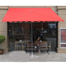 사각 파라솔 하프 직사각 우산 초대형 그늘막, I 우산형 4X3m, 카키