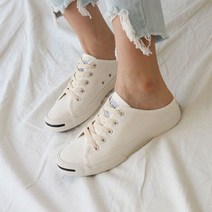 화이트 캔버스뮬 여자 운동화블로퍼 패션 슬리퍼 여름