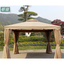 야외 파고라 가제보 원두막 캐노피 오두막 천막 지붕 커튼, 21 커튼(4X6M)