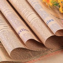 포장용 영자신문지 10P 영문 영어 영자 신문 포장지 꽃 책 포장지 종이