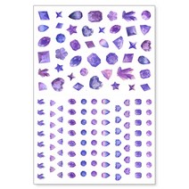리훈 보석 리무버블 스티커 단품, 1.퍼플스톤[B111]