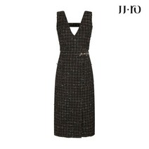 JJ지고트 JJ.ro 레터링 패치 포켓 브이넥 원피스 GLAA0OPR1