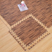 조립매트 퍼즐매트 우드조립매트 EVA 31x31cm 놀이방매트 복도매트 어린이매트 거실매트 국민아기매트, C타입(화이트)