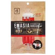 8P 애견전용 소시지 소고기맛 간식 사료토핑 기호성 건강식단 특별식 노령견 수술후 영양공급 반려견선물