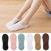 여자 여름양말 통기성 얇은덧신 발등메쉬 5켤레묶음