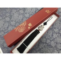 은바늘집 노리개 혼주 신부 한복 전통 바늘집 장신구 악세사리 (블랙) /노리개상자 포장 포함