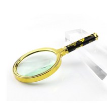!junjjang!9650ea 골드 드래곤 휴대용 돋보기 확대경 노안 실버용품, 80mm, 본상품선택