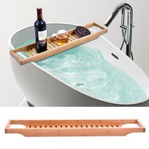 장바9니 대나무원목 욕조트레이 반신욕 한정수량특가, 1개