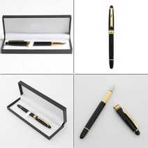 FOUNTAIN PEN 만년필 케이스세트 0.7mm 1p 골드 만년필선물/선물용만년필, 단일 만년필 펜촉굵기