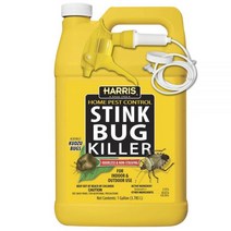 해리스 노린재 퇴치 살충제 무취 얼룩 방지 실내 실외 액체 스프레이 HARRIS, 1 gallon