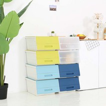 [리빙앤트리]이좋은 펠리컨 리빙박스 수납함 색상4가지 1+1, 펠리컨박스_블루, 펠리컨박스_라임