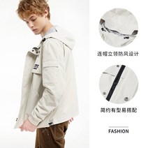 남자점퍼 MJstyle20가을 뉴타입 후드 레터프린팅