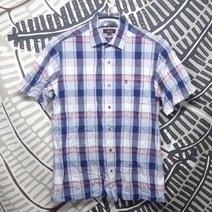 닥스남성100반팔체크남방티셔츠달순구제35