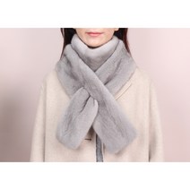 리얼밍크 롱머플러 양면 퍼목도리 밍크목도리