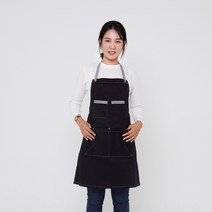 [앞치마와가운] 학원용 화방용 공방용 앞치마 바리스타 앞치마_MP01, 네이비스티치