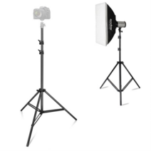 라이트 스탠드 스트로보 조명 삼각대 지속광 거치대 DSLR 카메라 반사판 LED링 방송, A419