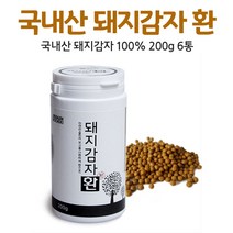 국내산 돼지감자환 뚱단지 뚱딴지 국산, 6통, 200g
