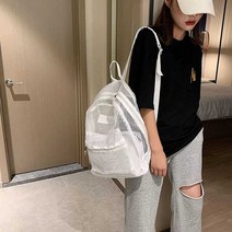 지효 가방 나혼자 산다 가벼움 투명 백팩