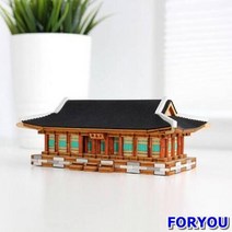 ForU697 목재 입체퍼즐 영공방 경복궁 교태전 범선모형 퍼즐 나무퍼즐 나무모형