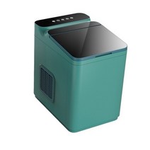 소프트아이스크림기계 젤라또머신 가정용 미니 디저트 빙수메이커 소프트아이스크림기계 젤라또머신 가정용 미니 디저트 빙수메이커 12kg24h 전기 상업용 제빙기 수동 물 1.5l, 초록, 유럽 ​​연합