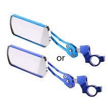 자전거 타기 자전거 자전거 클래식 후면보기 미러 핸들 바 유연한 안전 백미, 해군 파란색