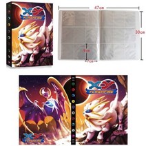 423PCS 게임 포케몬 카드 앨범 도서 만화 애니메이션 DIY 수집가로드 목록 홀더 용량 바인더 폴더 완구 어린이를위한, 423 grid 15