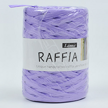 리네아 라피아 뜨개실 40g x 4p, 밝은 연보라, 4개