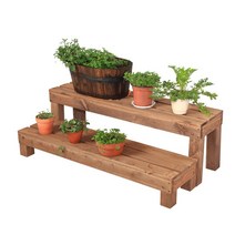 원목 벤치 현관 쇼파 소파 거실 평상 정원 테라스, 진브라운 80×15cm