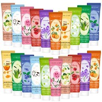 20 팩 여성용 핸드 크림 선물 세트 건조하고 금이 간 손용 로션 보습 케어 여행용 로션 건성 피부용 미니 작은 로션은 휴일 대량 크리스마스 선물을 선호합니다