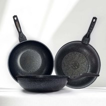 [코코베네]티타늄 마블 가스&인덕션 겸용 궁중팬(웍)30cm, 웍30cm, 1개