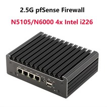 미니 PC 컴퓨터 소프트 라우터 pfSense 방화벽 산업용 팬리스 4x 인텔 2.5G i226 HD2.0 OPNsense PVE ESXi K31 N5105 N6000, 01=NoRamNOSSD_AU