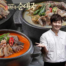 [맛맘바] 신효섭의 고기폭탄 특순대국(얼큰3+진한3), [맛맘바]얼큰 순대국 3팩 + 든든한 진한 순대국 3팩