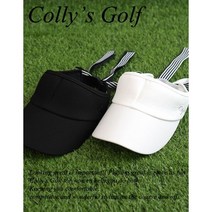 콜리스 썬바이저(화이트/블랙)/썬캡/골프모자/필드용, 블랙