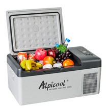 Alpicool 알피쿨 차량 캠핑용 화물차 냉장고 20L 25L, C20리터 컴프레서 APP패널12V/24V